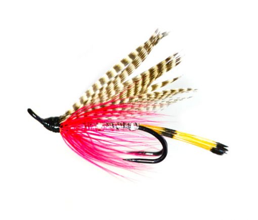 Teal and Red Salmon Double Fishing Fly