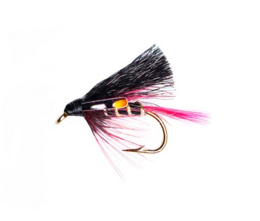 Red & Black Jungle Cock Wet Trout Fishing Fly
