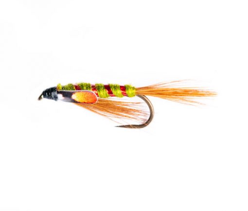 Rockwells Red Flash Olive SJC Diawl Bach Nymph Fishing Fly