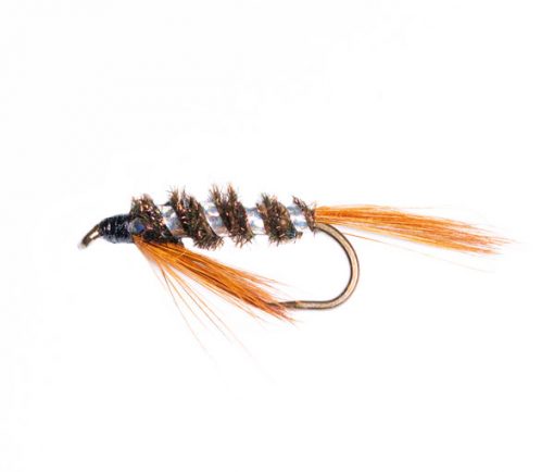 Rockwells Silver Flash Natural Diawl Bach Nymph Fishing Fly