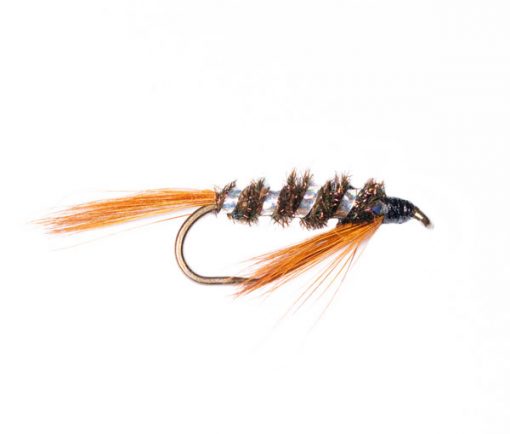 Rockwells Silver Flash Natural Diawl Bach Nymph Fishing Fly
