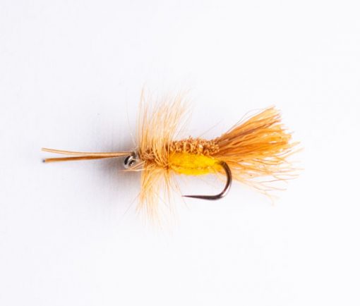 Lancaster's Goddard Sedge Cinnamon with Amber Belly Dry Sedge Fly