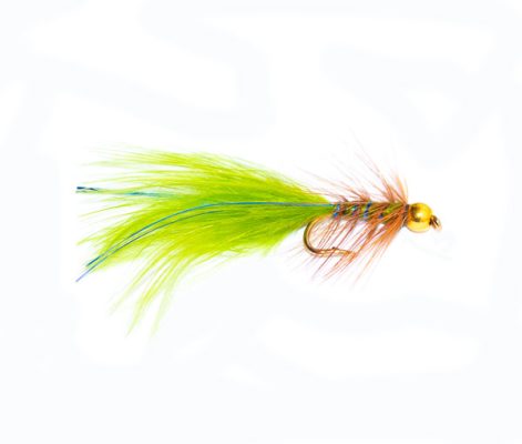 Brown Hackle Blue Flash Damsel Trout Fishing Flies