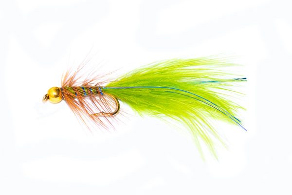 Brown Hackle Blue Flash Damsel Trout Fishing Flies