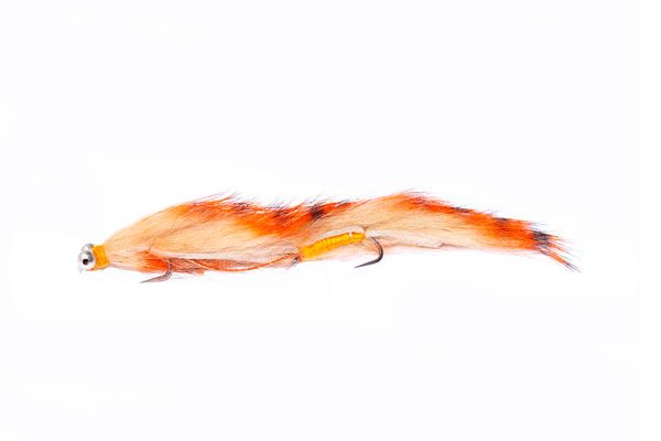Orange Tiger CBE Snake Fishing Flies